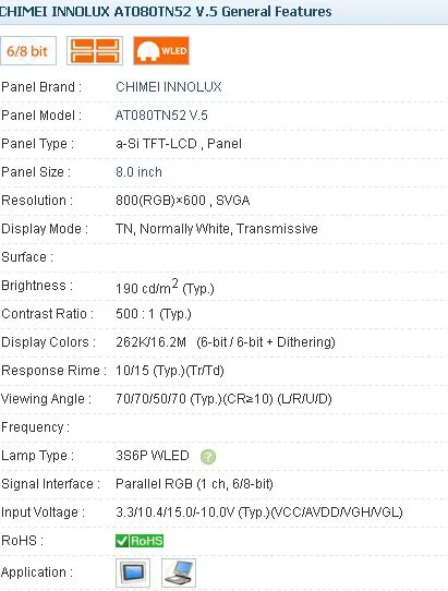 AT080TN52 V5   800*600  8.0 INCH Industrial LCD,A+ Grade in stock, tested before shipment