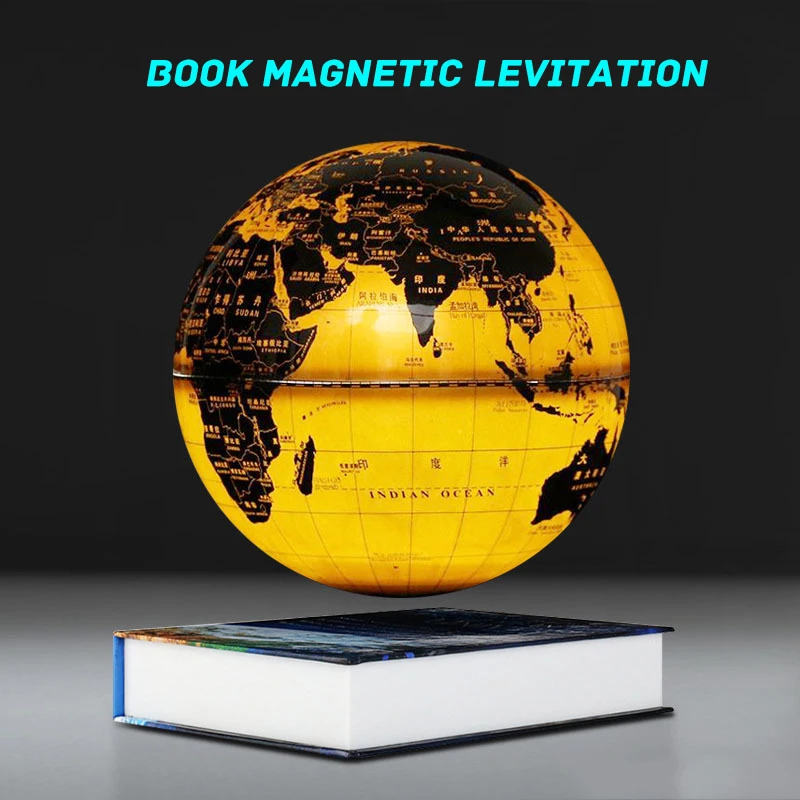 YES Magnetic Levitation 360°Rotate Globe Electronic Floating Suspended Globe for Child Home Bedroom Study School Gift Toys