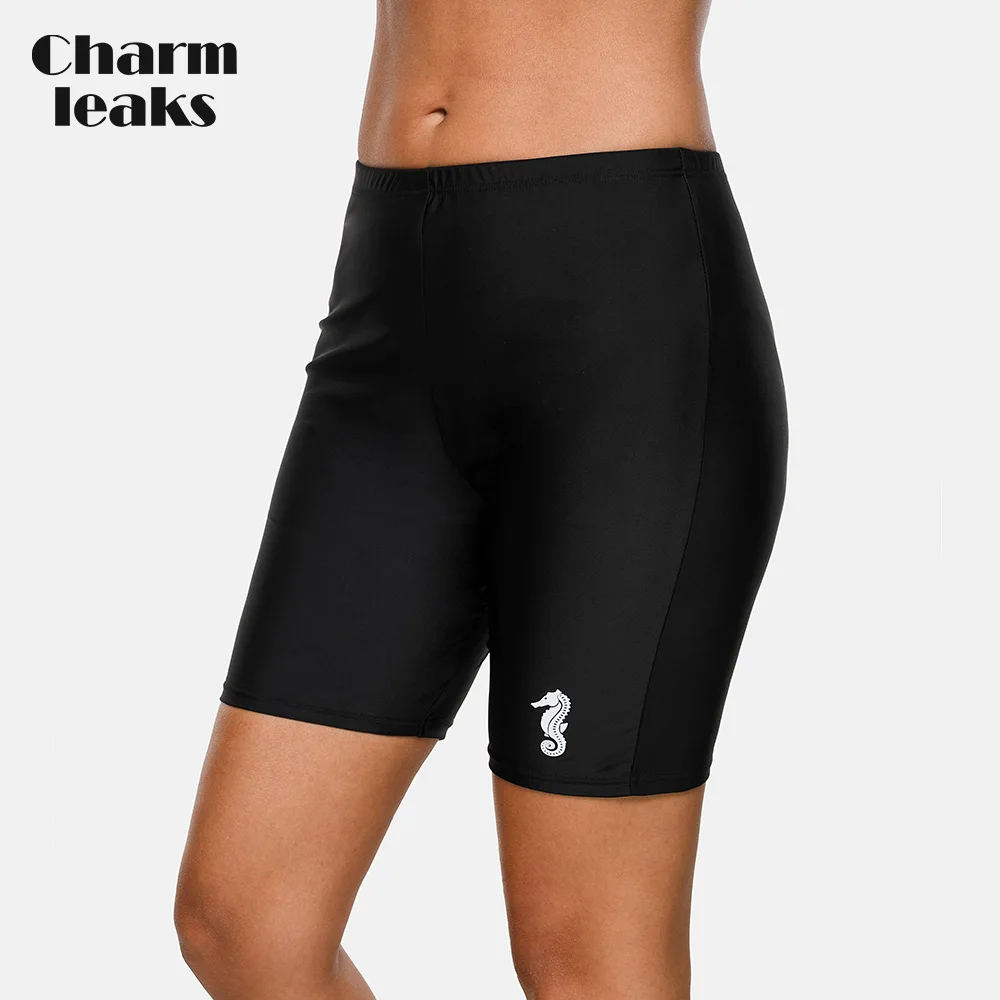 

Charmleaks Women Sports Swimming Short Skinny Swim Trunks Ladies Boy Shorts Bikini Bottom Swimwear Briefs Slim Beach Wear Shorts