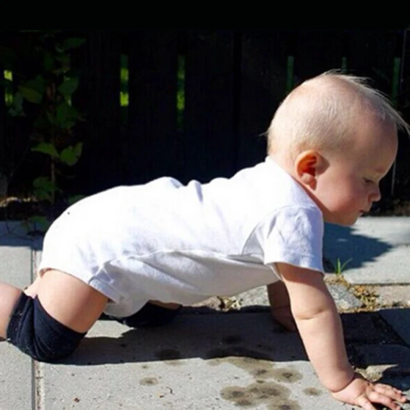 Sepasang Bantalan Lutut Bayi Perlindungan Tempurung Lutut Bayi Jaring Tebal Penghangat Kaki Antilembap Katun Bantalan Lutut Bayi Baru Lahir Bantalan Lutut Antilicin