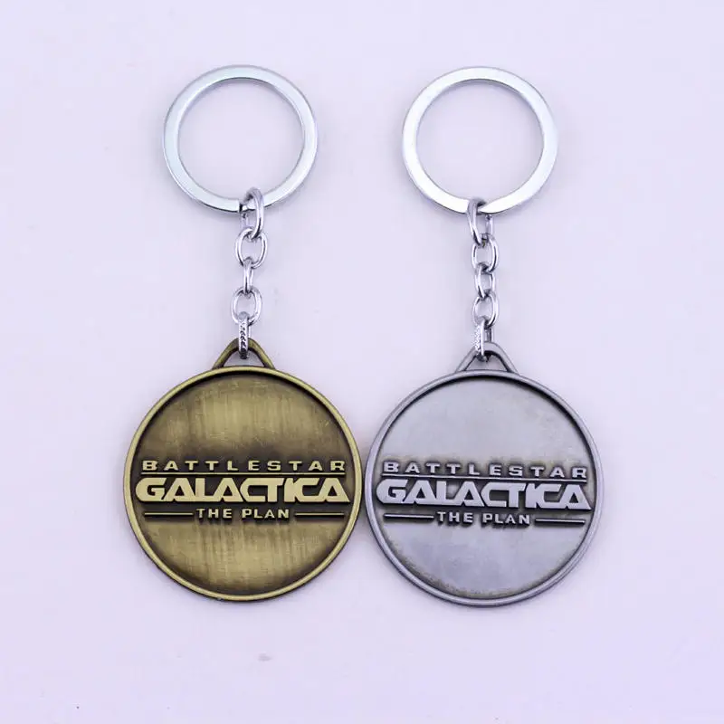 Battlestar Galactica BSG 75 Keychain can Drop-shipping Metal Key Rings For Gift Chaveiro Key chain Jewelry for cars