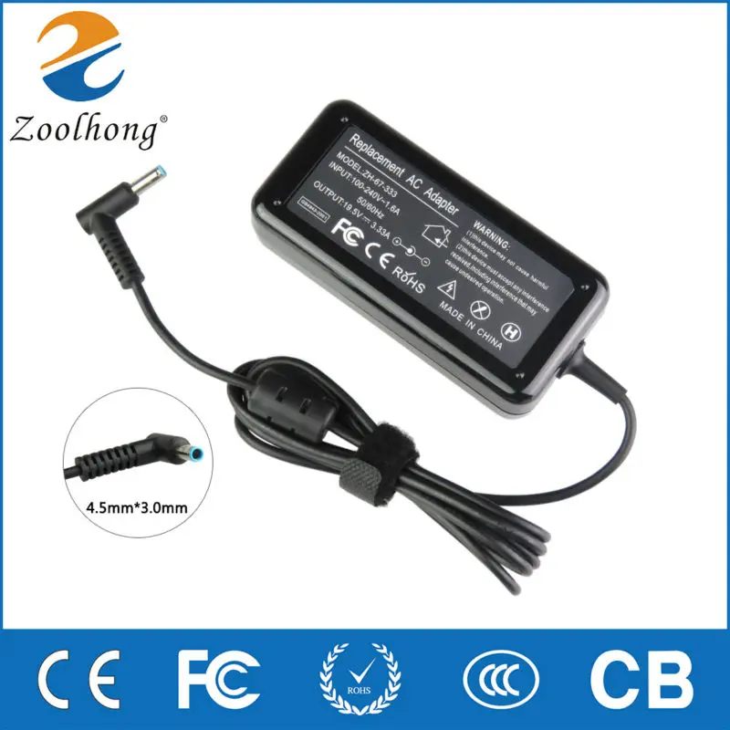 

19.5V 3.33A 4.5*3.0mm Laptop AC Power Adapter Charger For HP Envy 15-j009WM 14-k001XX 14-k00TX 14-k002TX 14-k005TX 14-k010US