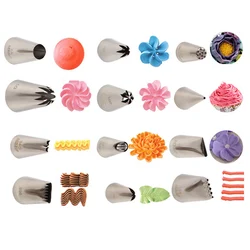 MRF 12pcs Stainless Steel Piping Nozzles Kit,Cake Cupcake Decorating Pastry Icing Tips Set MRF0053