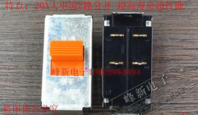 

Оригинальный новый 100% MS-158S 4-контактный 2-ступенчатый тумблер 20A250V кронштейн скользящий переключатель мощности
