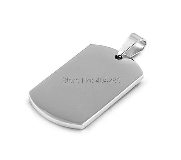 Wholesale 50pcs 5*2.8cm Super High Double Polished Stainless Steel Dog Tag Pendant,Military Blank Pendant,Pet Tag