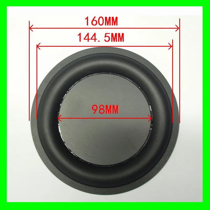 I KEY BUY 6.5 Inch Audio Bass Passive Board 160MM Sound Enhance Effect Bass Diaphragm Rubber Ring 1pc