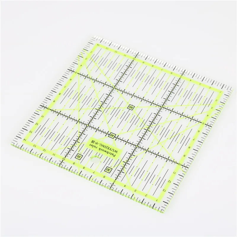 DIY Sewing Patchwork Tool Square Patchwork Ruler Sewing Ruler Clothing Cutting Anti-Skid Function Ruler Sewing Tool