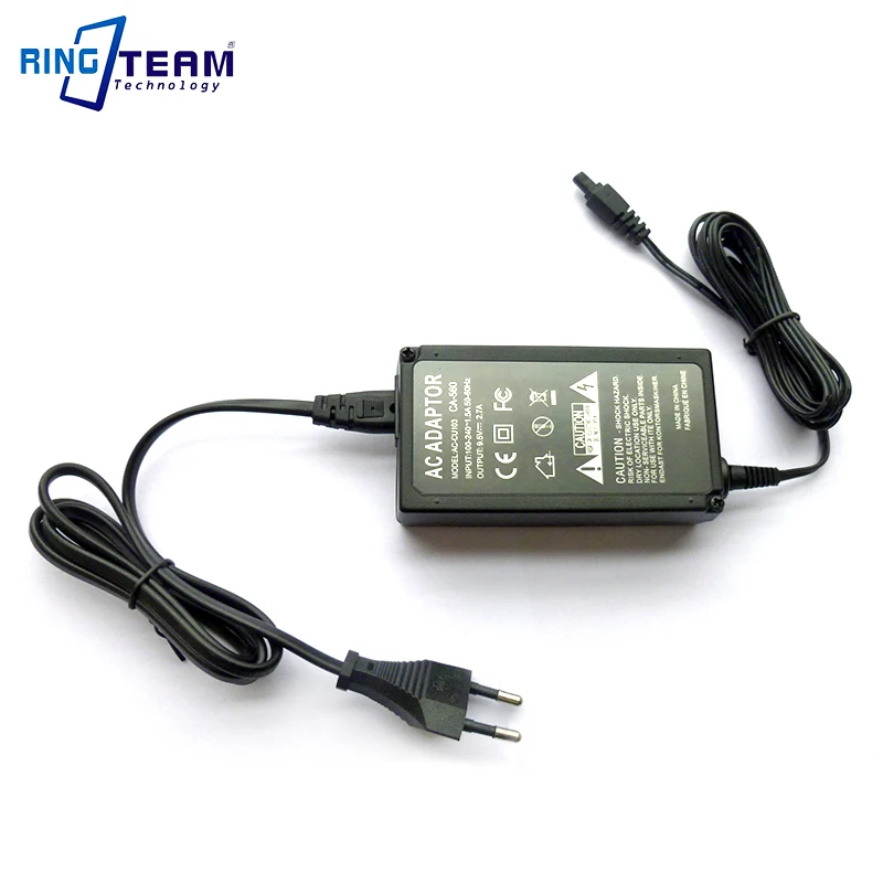 

10Sets/Lot CA-560 AC Adapter Charger for Canon Optura Pi ZR10 25MC 30MC 40 40MC 45MC 50MC ZR20 Cameras CA560 AC Power Adapter