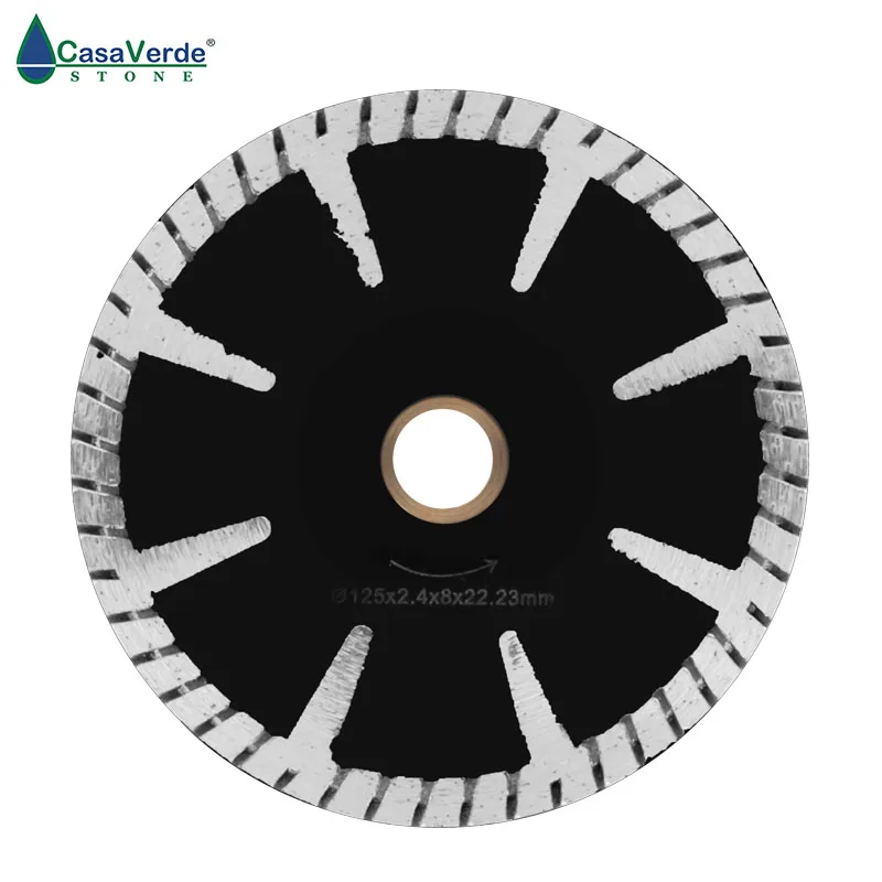 DC-SCB02 125mm circular diamond concave cutting blade 5 inch for granite and marble