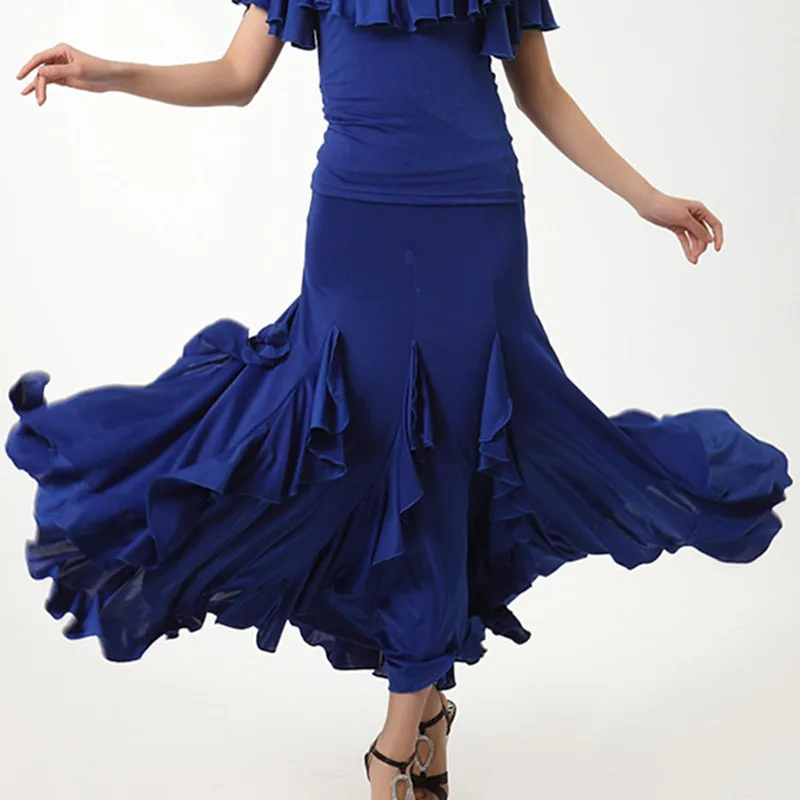 High quality flamenco skirt Latin salsa flamenco Ballroom Dance Dress skirt----New dance skrit for women/ spain dancing skirt