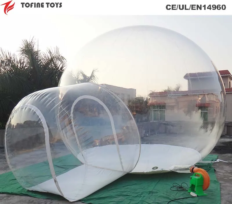 Free shipping inflatable clear bubble tent camping tent