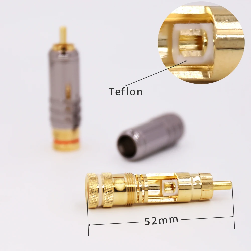 موصل كابل مطلي بالذهب عيار 24 ، برغي ، لحام ، قفل ، صوت ، فيديو ، مكبر صوت ، مقبس طرفي ، مرتفع