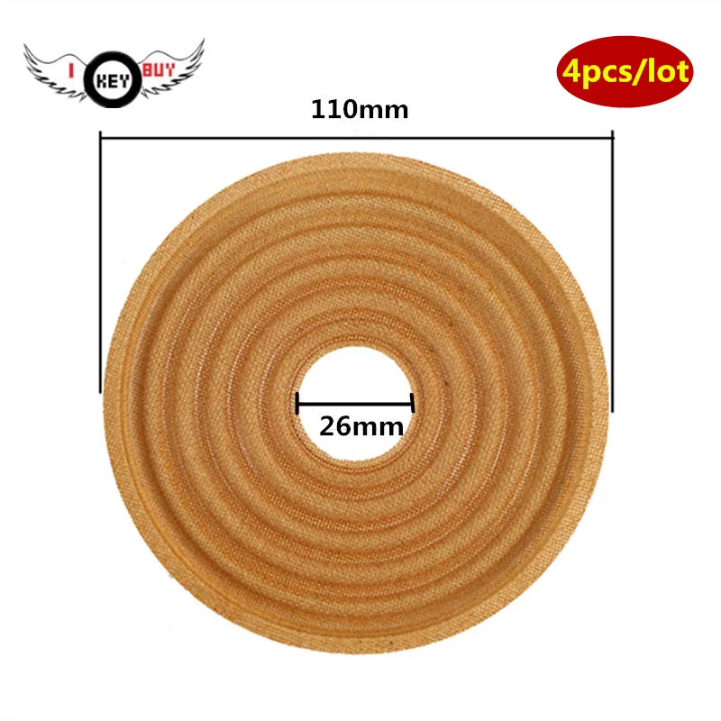 4 PCS/lot 8 Inch Subwoofer Speaker Bullet Shrapnel Wave Shrapnel Woofer Spring Pad 110 mm 26 mm Speaker Repair Accessories