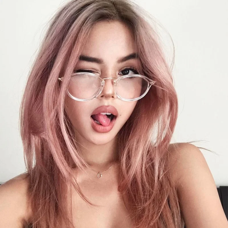 Round Anti Blue Light Glasses Frame women Transparent Computer Spectacles Female Clear Optical Eyeglasses