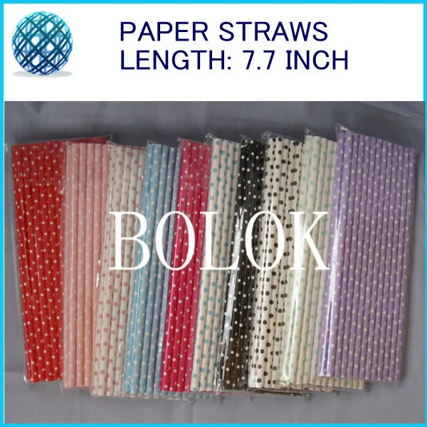 Free Shipping 1200pcs/Lot Wedding Centerpieces Drinking Paper Straw Colorful Drink Strip Paper Straws For Wedding Decorations