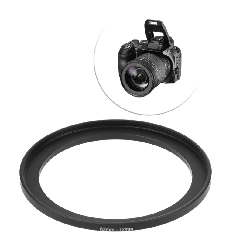 62 Mm Đến 72 Mm Kim Loại Bước Lên Nhẫn Bộ Chuyển Đổi Ống Kính Lọc Camera Dụng Cụ Phụ Kiện Mới