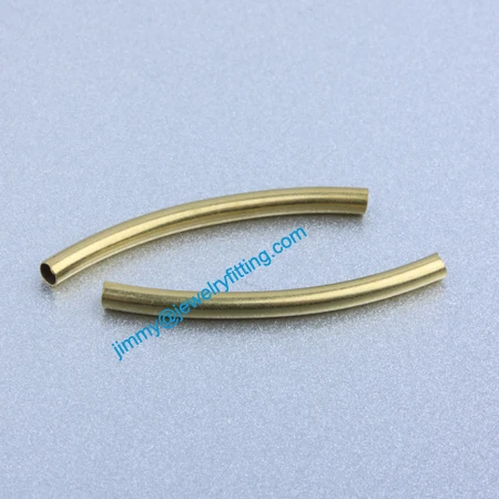 

Jewelry findings Raw Brass matel spacer tube beads Pave tube beads tube Bar 2*25*0.12mm