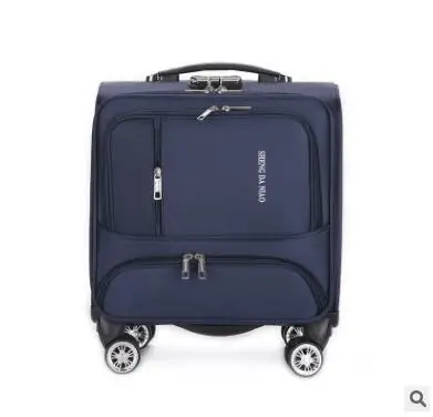 18 Inch Luggage Suitcase Oxford Cabin Boarding Spinner suitcase Men Travel Rolling luggage bag On Wheels Travel Wheeled Suitcase