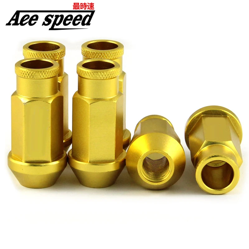 Car Wheel Racing Lug Nuts D1 Billet Aluminum L:52mm For Toyota Mitsubishi HONDA CIVIC ACURA INTEGRA FORD