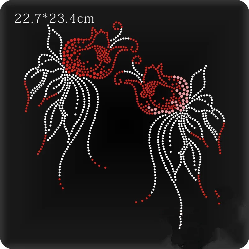 

2pc/lot Flower hot fix iron on crystal stone Strass Hot Fix Rhinestones motif iron on applique patches for shirt coat bag