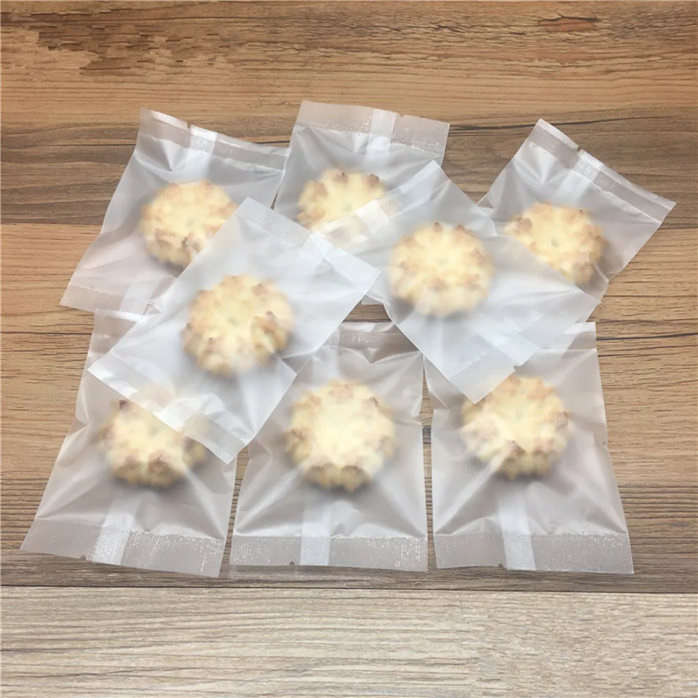 Wholesale Food Snacks Packed Bag Matte Clear Biscuit Cookies Candy Package Packet Heat Seal Baking Food Plastic Packaging Bags