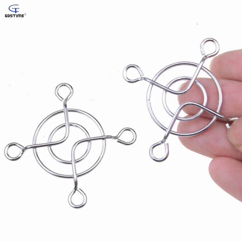 Gdstime 2 Pcs 4 Cm Ijzer Netto 40 Mm 1.57 Inch Computer Pc Case Fan Grill Protector Metal Finger Guard cover