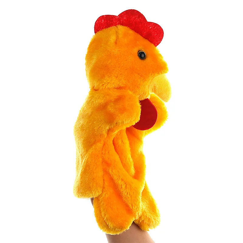 Pluche Handpop Cock Poppen Dieren Pop Handpoppen Vertellen Verhaal Early Education Learning Baby Speelgoed Marionetes Fantoche