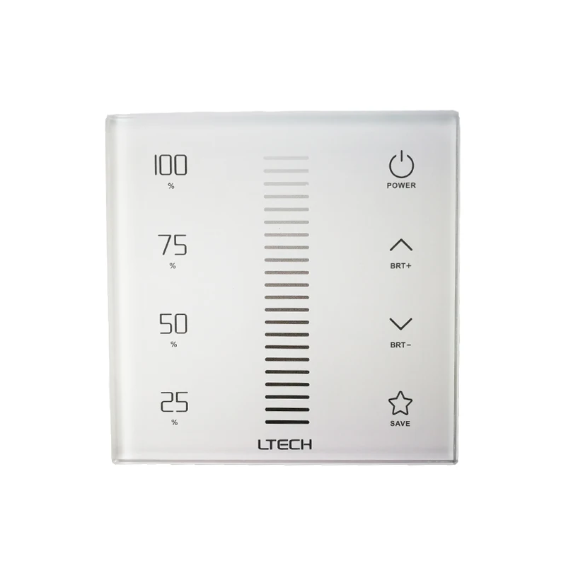 

LTECH L-BUS Control System Led Dimmer 220V 2.4GHz&DMX Multi Function Wall Touch Panel 100-240V AC EX1S With Wireless Receiver