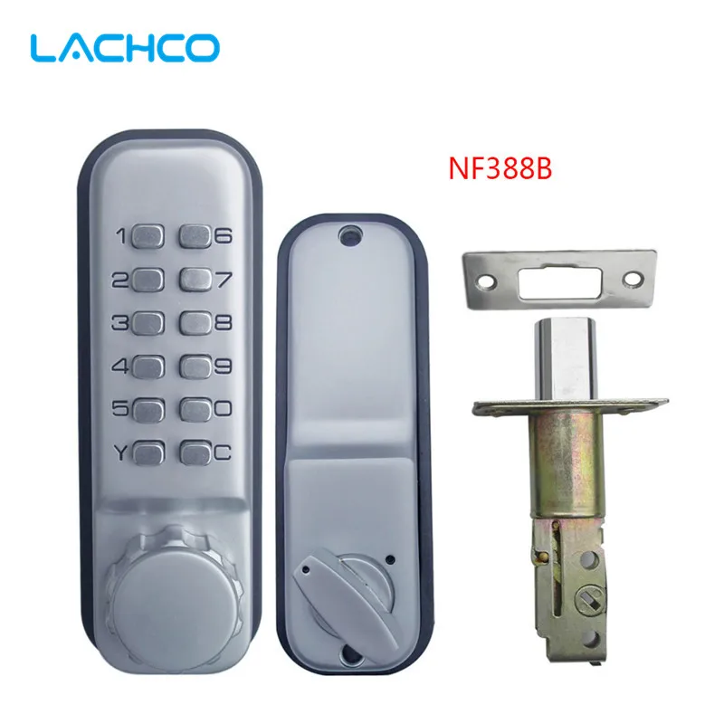 LACHCO Mechanical Code Lock Waterproof Digital Machinery Keypad Password Door Lock Stainless Steel Latch Zinc Alloy L17022