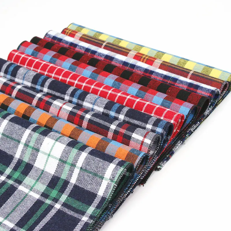 Men\'s Pocket Square Plaid Pattern Handkerchief Fashion Hanky For Men Business Suits Hankies Vintage Towel Accessories Navy