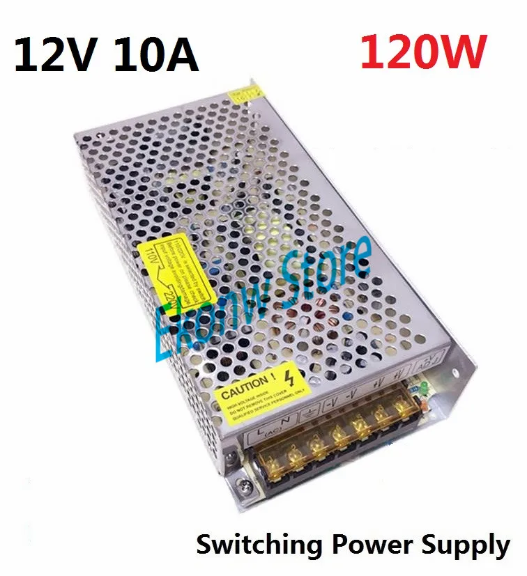 120W 12V 10A Switching Power Supply Factory Outlet SMPS Driver AC110-220V DC12V Transformer for LED Strip Light Module Display