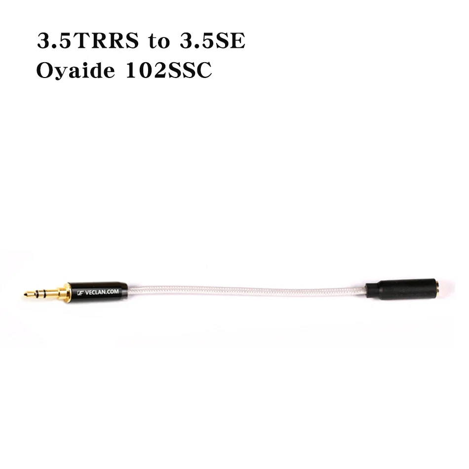 Venture Electronics VE Adapter Cables Oyaide 102SSC  2.5TRRS, 3.5TRRS,3.5SE
