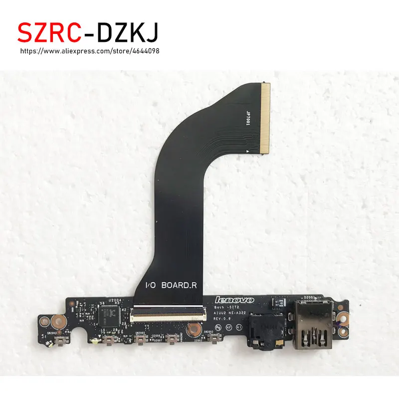 Original For Lenovo Yoga 3 Yoga3 Pro 1370 Audio Jack USB Board AIUU2 NS-A322 With Cable DA30000DU10 NF-A321