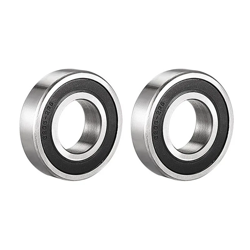 6206RS 6206ZZ Ball Bearing 30mm x 62mm x 16mm Double Sealed  Deep Groove Bearings,   Bearing Steel (Pack of 2)