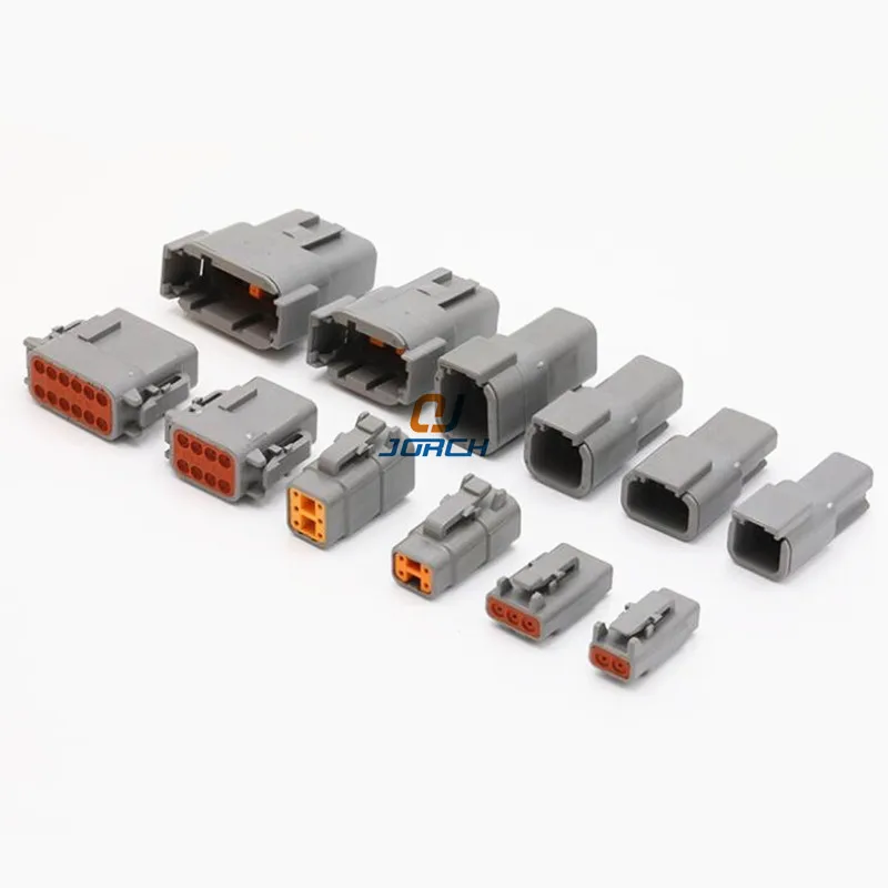 1 Sets Deutsch DTM Series 2-12P Male Female Auto Waterproof Connector With Terminals Automotive Sealed Plug