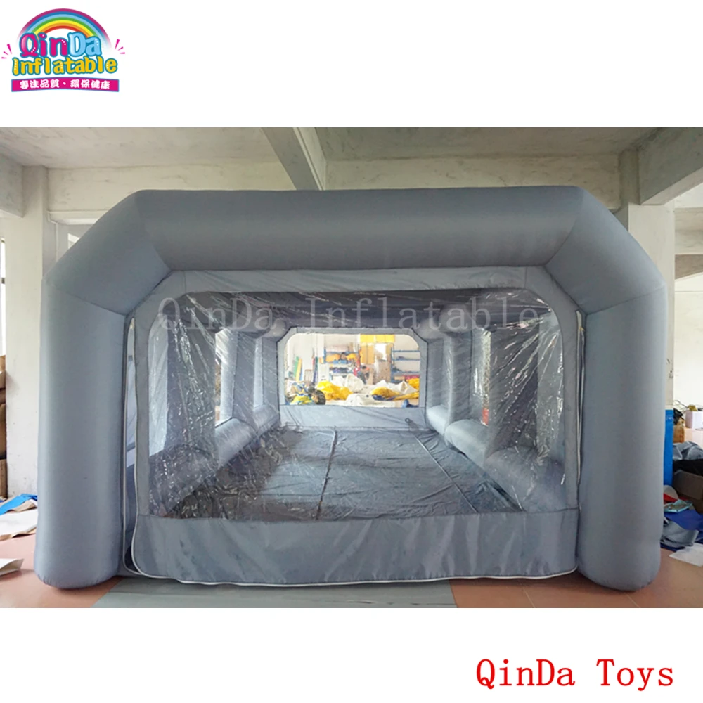 

7*4*2.5m Inflatable Portable Car Spray Paint Booth Design With Filter, Mobile Station Car Painting Room For Sale