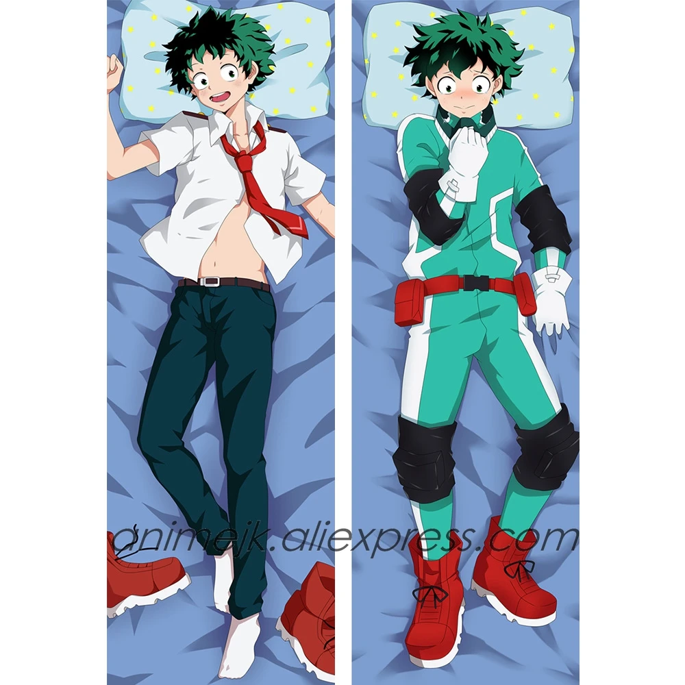 Anime JK My Hero Academia Midoriya Izuku Todoroki Shoto Male Dakimakura Body Pillowcase One For All Hug Pillow Cover Case