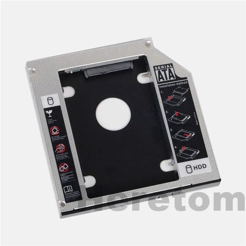 Baru 12.7mm 2nd Hard Drive SSD HDD Caddy untuk DELL insipiron 15R SE 7520 N5010 N5110 M5010 N7110 N7010 DS-8A5SH