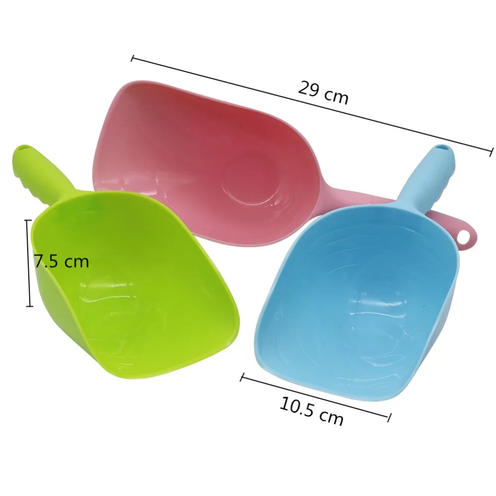 2 Pcs Pet Dog Cat Cute Food Feeder Bowl Shovel Scoop Tool Pet Supplies Mutli-function Environmental Small Plastic Spoon