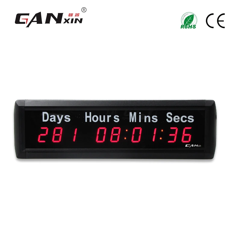 [GANXIN] for 1Inch 9 Digits 999 Day Countdown Timer New Year Minutes Seconds Electronic Timing Equipment