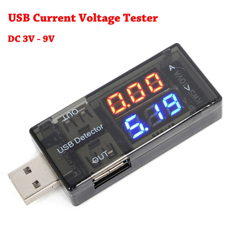 Dual-Port-USB Strom Spannung Tester USB Voltmeter Amperemeter Mit LCD-Display Für Handy Tablet Power