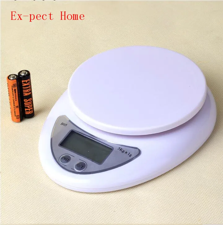 

100pcs5000g /1g 5kg Food Diet Postal Kitchen Scales Digital scale balance weight LED electronic scale With backlight