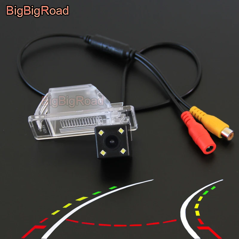 

BigBigRoad Car Intelligent Dynamic Trajectory Tracks Rear View Camera For nissan Geniss Pathfinder Dualis Navara Night Vision