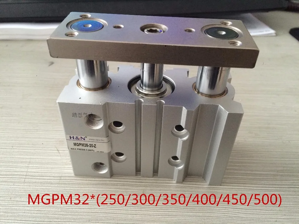 SMC Type MGPM32 Thin cylinder with rod MGPM 32 Three axis three bar MGPM32*250/300/350/400mm Pneumatic components