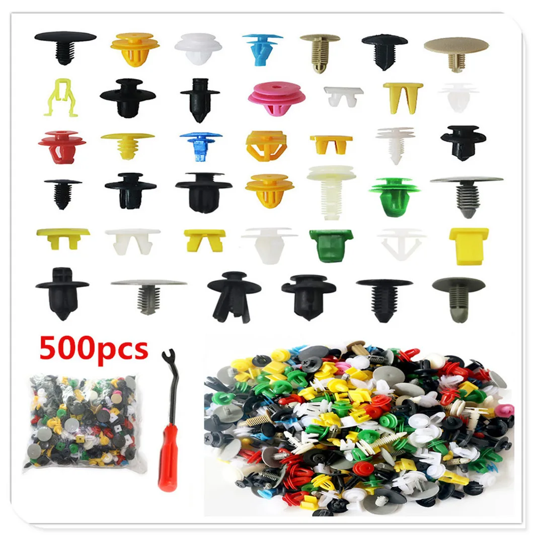 Car Mixed Fastener Door Panel  Bumper Clips Engine Cover Fender for Mercedes Benz ML500 ML350 GL450 B200 B150 CLK63 R F700