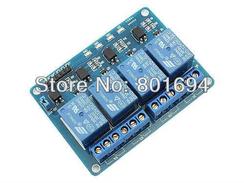 10 Pcs/Lot 12V 4-Channel Relay Module For Microcontroller 8051 AVR PIC DSP ARM