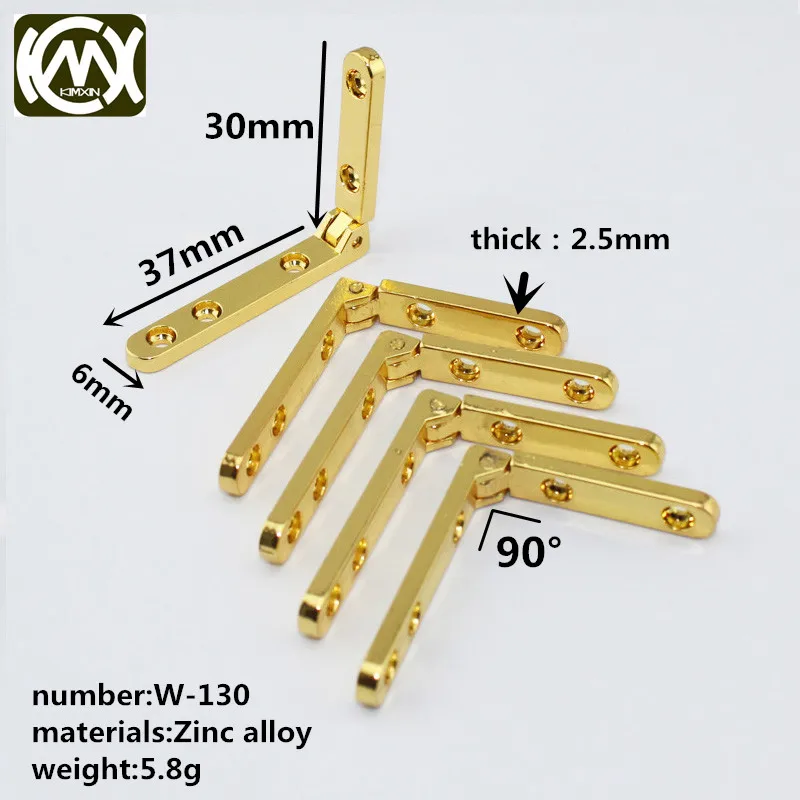 50pc 30*37mm Kimxin sales Handmade Woodenbox hardware accessories Jewelrybox hinges Watchbox make Zinc alloy hinge with screw