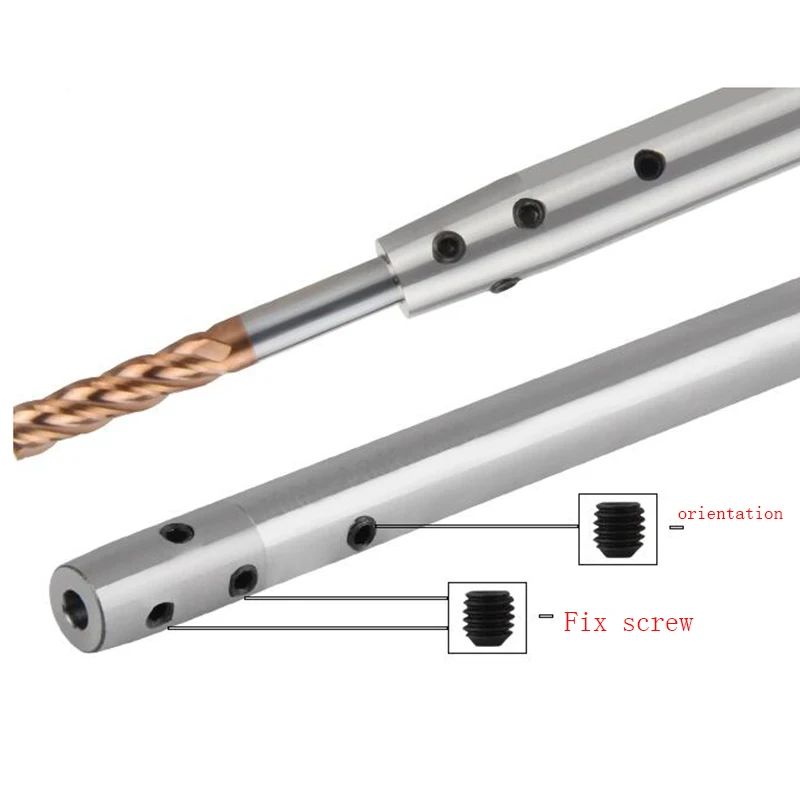 Anti-seismic C8 C10 C12 C16 C20 SLD4,6,8,10,1/8 100L 150L 200L side lock extension rod straight slim shank deep hole process