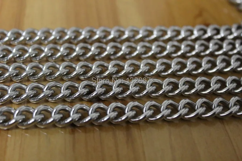 Polished 5M In Bulk DIY Jewelry Finding Cowboy Link Chain Stainless steel 8.7mm Heavy