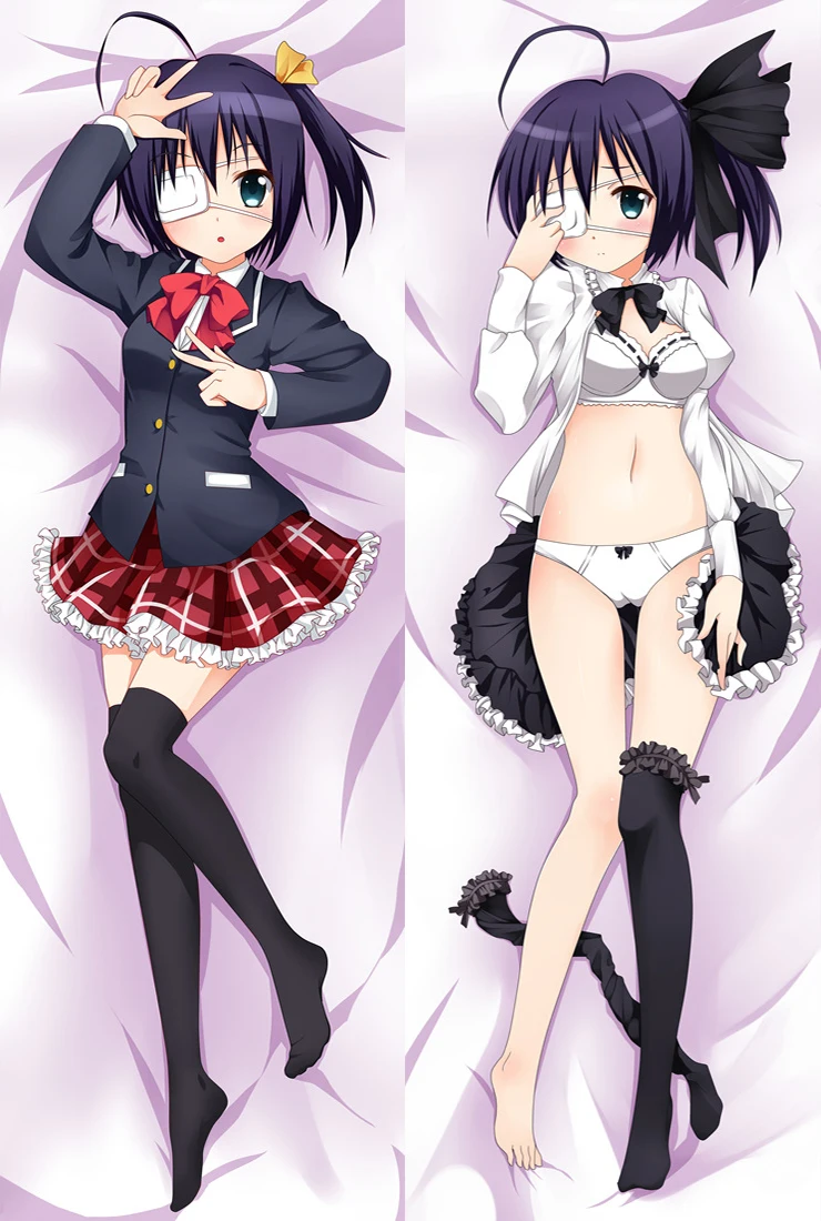 

Anime Chuunibyou demo koi ga shitai! Characters sexy girl Takanashi Rikka Dakimakura throw pillow cover christmas pillowcase